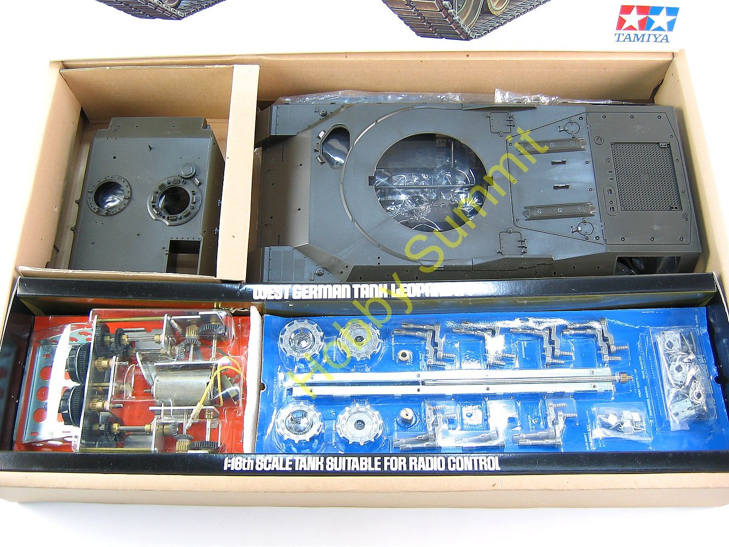 Vintage Tamiya 1/16 R/C German LEOPARD A4 Main Battle Tank Kit 56002